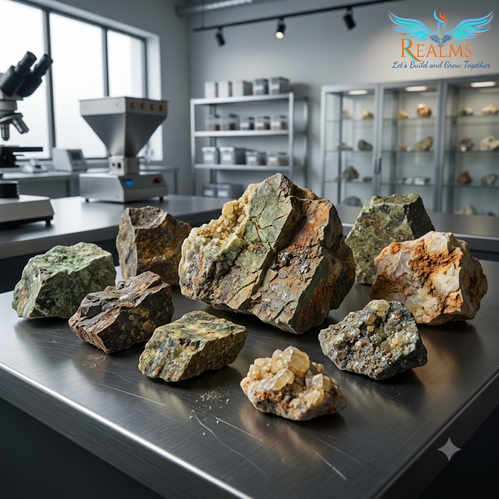 Specialty & Rare-Earth Ores supplier and exporter, Realms Enterprises
