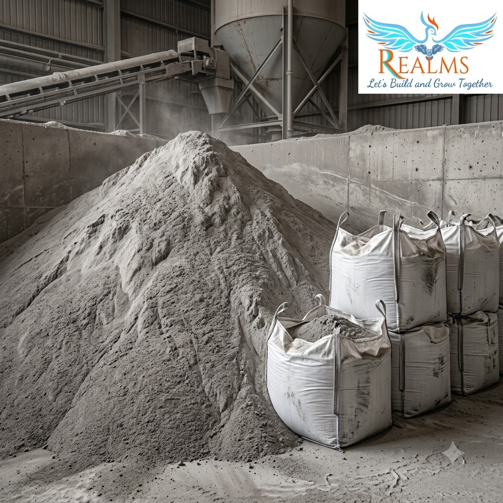 Fly Ash supplier and exporter, Realms Enterprises