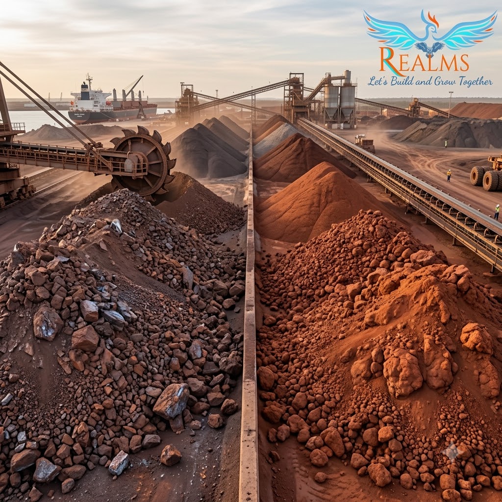 Iron Ore & Bauxite bulk supply by Realms Enterprises