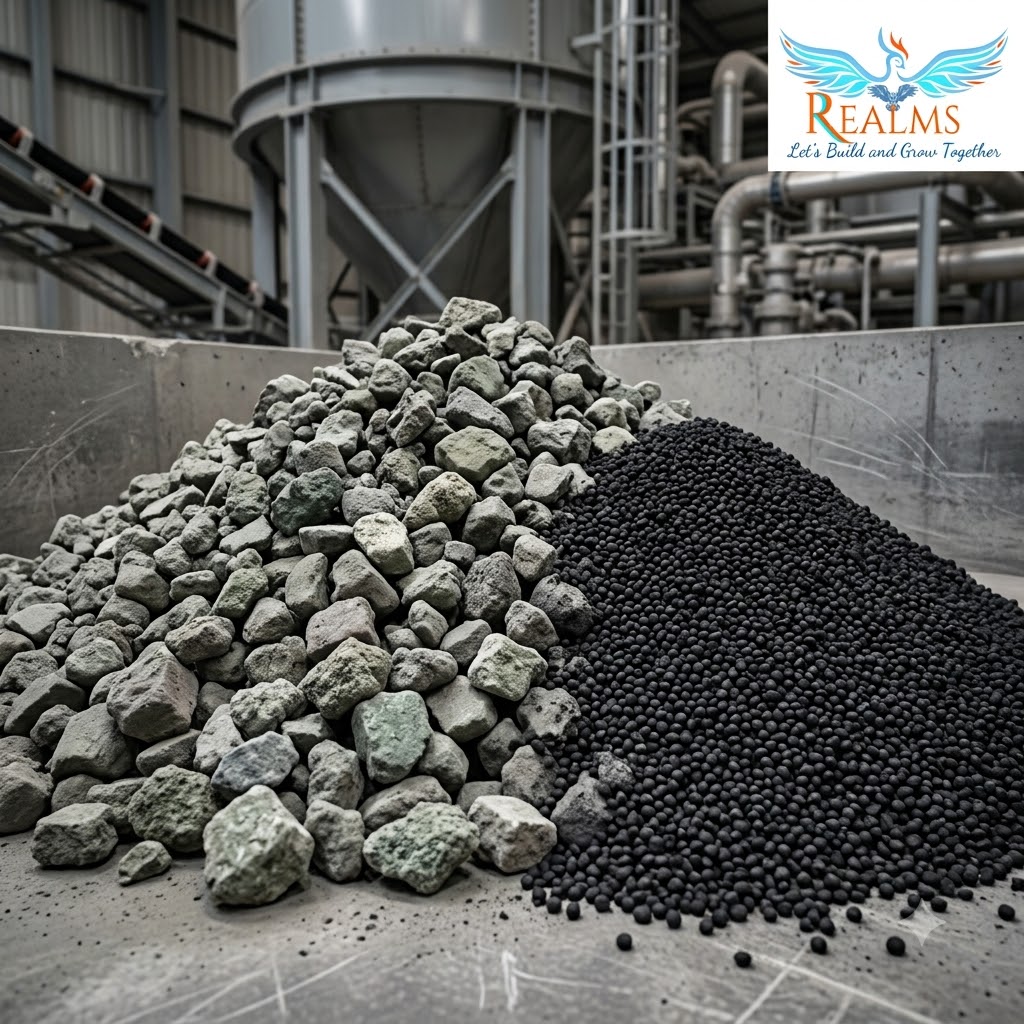 Cement Clinker & Carbon Black supplier and exporter, Realms Enterprises