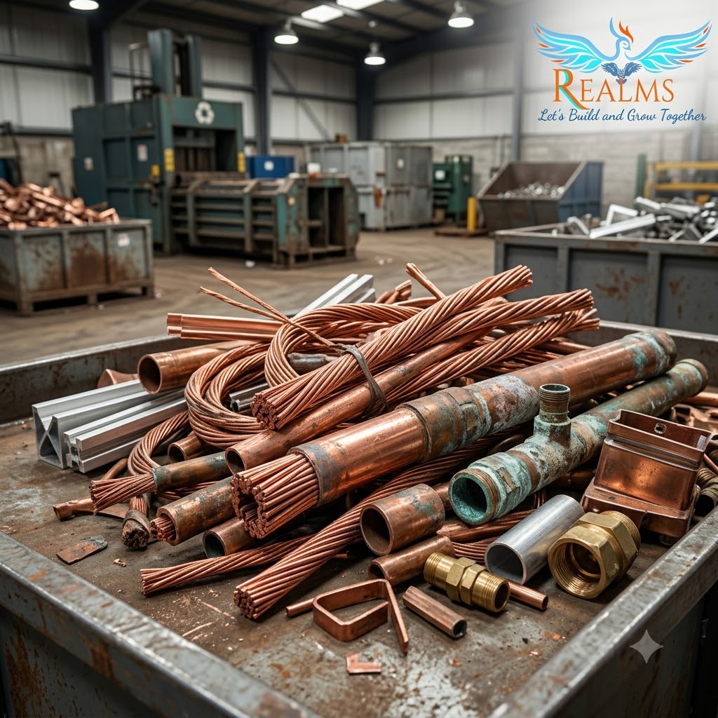 Copper & Non-Ferrous Scrap bulk supply by Realms Enterprises
